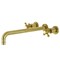 Kingston Brass KS8047BX Wall Mount Tub Faucet, Brushed Brass KS8047BX - alternate 1